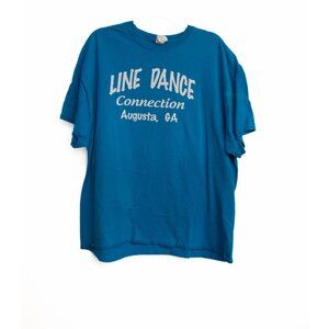 Line Dance Connection Augusta GA Blue T-Shirt 2XL